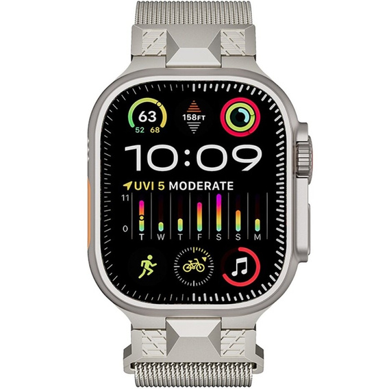 Bransoleta do Apple Watch 1/2/3/4/5/6/7/8/9/10/11/SE Ultra 1/2/3 42/44/45/46/49mm, Beżowa