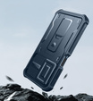 Etui pancerne do Samsung Galaxy A26 5G, Dexnor Kickstand Cam Protector, niebieskie