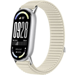 Pasek Nylonowy do Xiaomi Smart Band 10 / 9 / 8, Beżowy