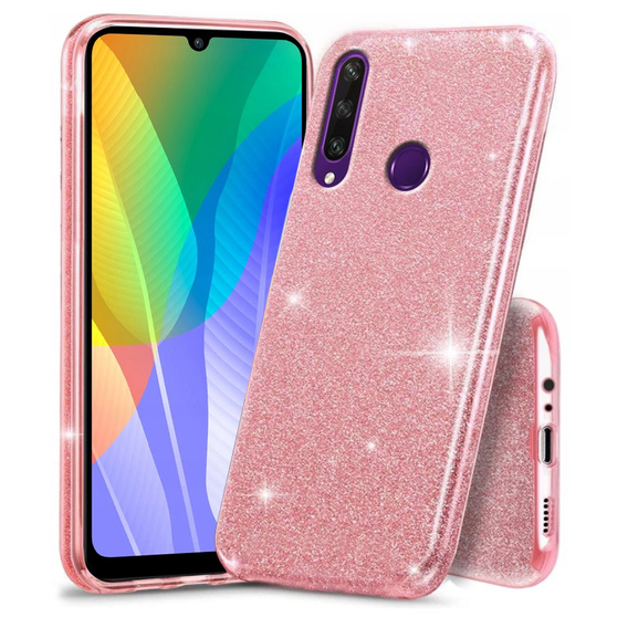 Etui Glitter Case do Huawei Y6P, Pink