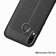 Czarne Etui Football Grain TPU Case do Huawei P20 Lite