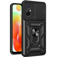 Etui pancerne do Xiaomi Redmi 12C, CamShield Slide, czarne