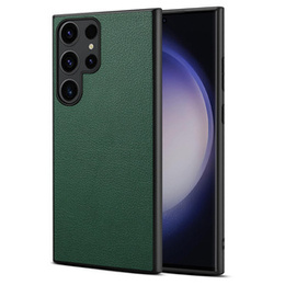 Etui do Samsung Galaxy S24 Ultra, Calf Texture, zielone