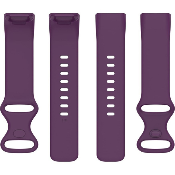 Pasek silikonowy do Fitbit Charge 5, Fioletowy