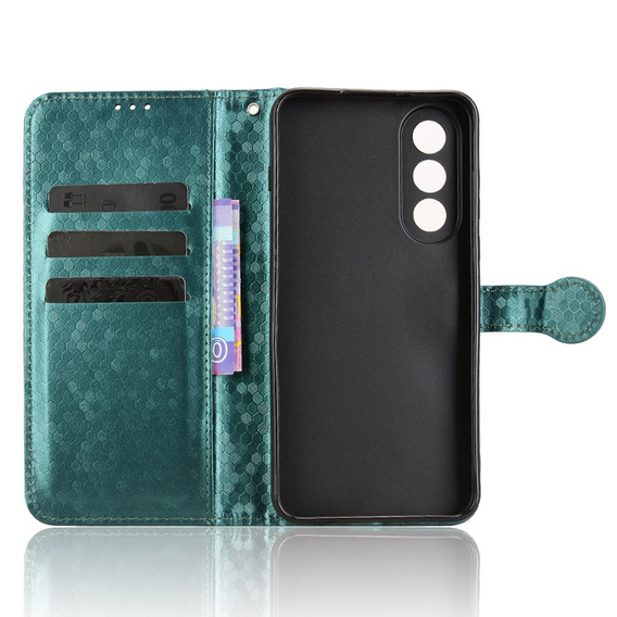 Etui z klapką do OnePlus Nord 5, Wallet Rhombus, zielone