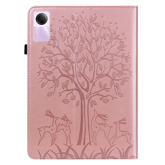 Etui do Xiaomi Redmi Pad SE 11", tree and deers, różowe