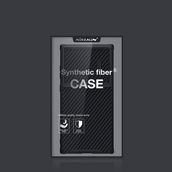 Etui NILLKIN do Samsung Galaxy S23 Ultra, CamShield Carbon Case, Black