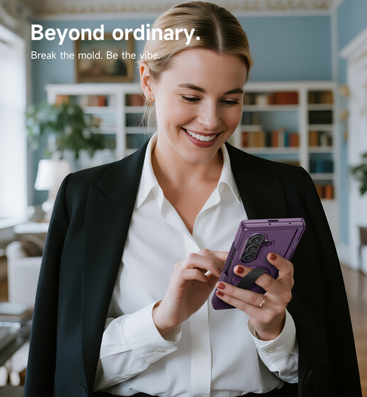 Etui do Samsung Galaxy Z Fold7, Suritch, fioletowe