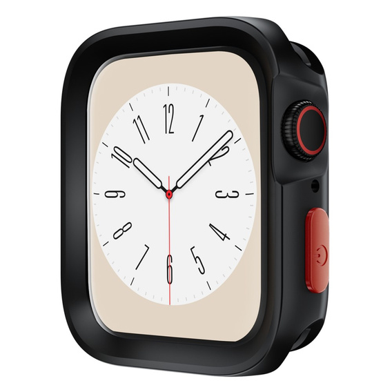 Etui Silikonowe do Apple Watch 7/8/9 41mm, matowe czarne