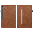 Etui do Samsung Galaxy Tab S10 Lite / S10 FE / S9 FE, Wallet Pen Slot, brązowy