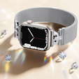 Bransoleta do Apple Watch 1/2/3/4/5/6/7/8/9/10/11/SE 38/40/41/42mm, Srebrna
