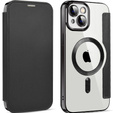 Etui z klapką do iPhone 14, RFID Wallet MagSafe z ochroną aparatu, czarne
