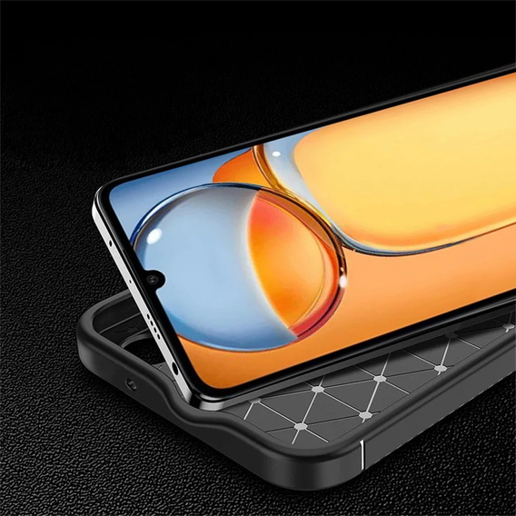 Etui do Xiaomi Redmi 13C / Poco C65, Carbon Gel, czarne