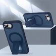 Etui do Iphone 16E, Kickstand Matt Case, do MagSafe, niebieskie