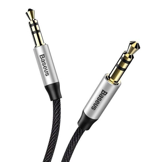 Kabel audio mini jack 3,5mm AUX Baseus Yiven 1m - czarno-srebrny