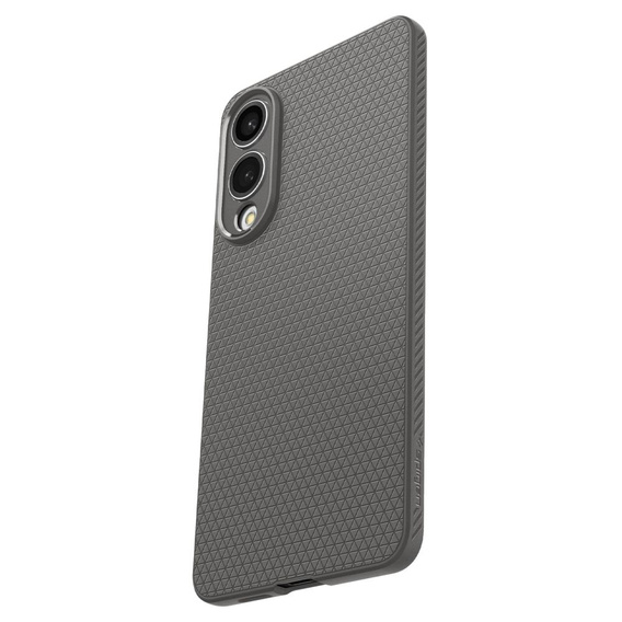 Etui Spigen do Samsung Galaxy S25 Edge, Liquid Air, szare + Szkło Hartowane 9H