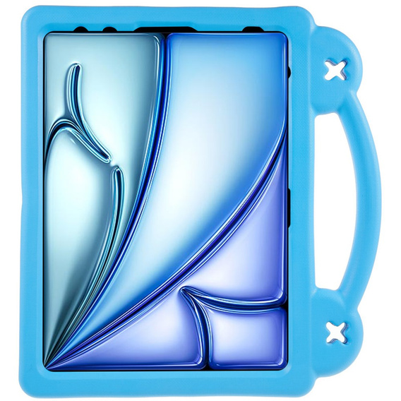 Etui do iPad Air 11" 2025/2024 (7/6 gen.), Cute Patterns, z podstawką, niebieskie