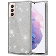 Etui Square Glitter do Samsung Galaxy S21+ Plus, Silver