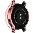 2w1 Etui z Osłoną Silikonową na ekran do Garmin Venu 2 Plus, Różowe