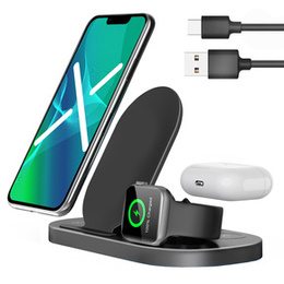 Bezprzewodowa Ładowarka Qi 3w1 15W GY-Z6S , Black