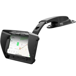 Uchwyt samochodowy do kokpitu / szyby, z przyssawką, obrotowy, czarny