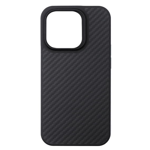 Etui do iPhone 15 Pro Max, Aramid Carbon Fiber, czarne