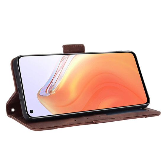 Etui z klapką do Xiaomi Mi 10T 5G/10T Pro 5G, Card Slot, brązowe