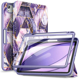Etui do iPad Air 10.9" 2020 (4 gen.) / Pro 11" 2020/2018 (2/1 gen.), Suritch Full Body Marble, fioletowe