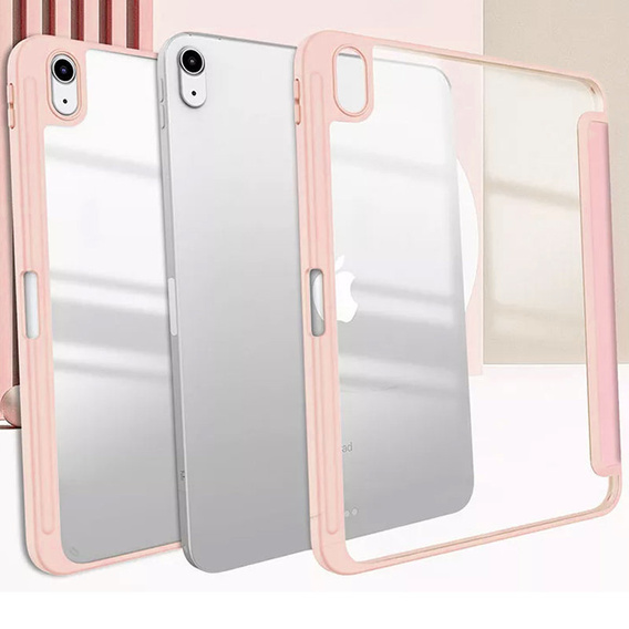 Etui do iPad 11" 2025 A16 (11 gen.) / iPad 10.9" 2022 (10 gen.), Smartcase Hybrid, z miejscem na rysik, jasnoróżowe