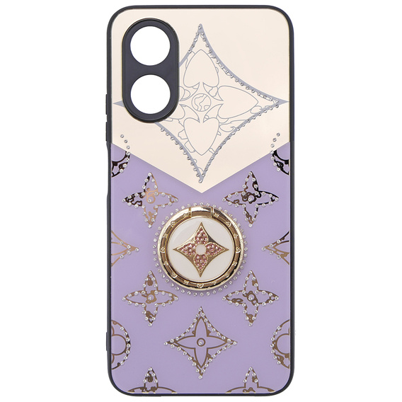 Etui Fashion do Oppo A17, fioletowe