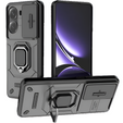 Etui do Xiaomi Poco F7, KickStand Camera Lens, czarne