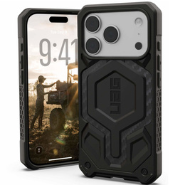 Etui Urban Armor Gear do iPhone 17 Pro Max, Monarch Pro Kevlar MagSafe, Carbon Fiber