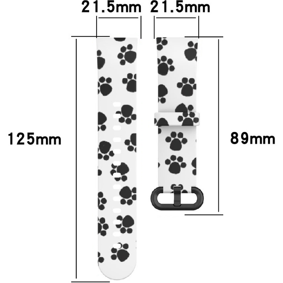 Pasek silikonowy do Xiaomi Mi Watch Lite, Paw