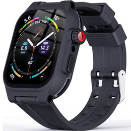 Etui SHELLBOX Waterproof IP68 do Apple Watch Series 7/8/9 45mm - Czarne