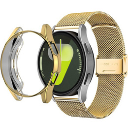 Bransoleta + Etui z Osłoną na Ekran do Samsung Galaxy Watch 7 44mm, Złota