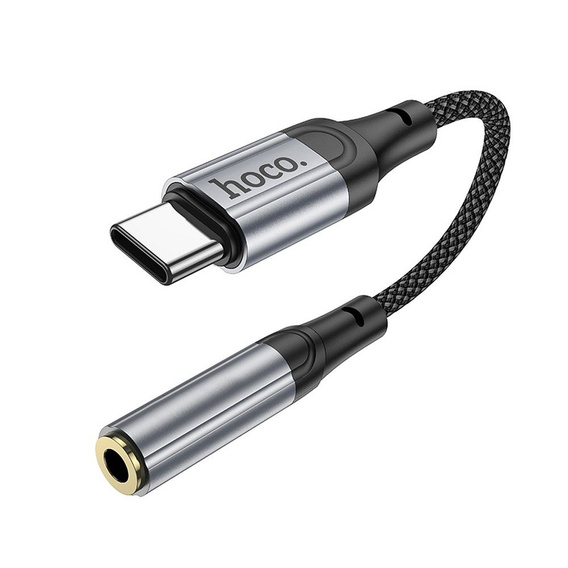 Hoco LS36 Adapter AUX USB-C do Jack 3,5 mm - czarny