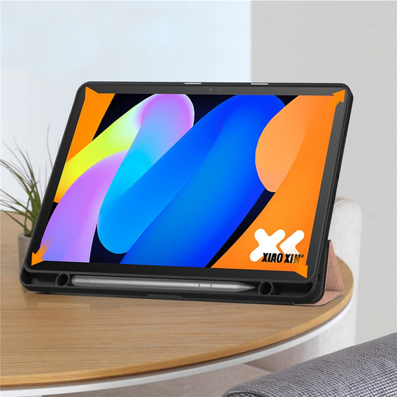 Etui do Lenovo Idea Tab 11" 2025 TB336FU TB336ZU, Smartcase z miejscem na rysik, różowe rose gold