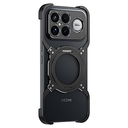 Etui do Xiaomi Poco F8 Ultra, Metal Bumper, czarne