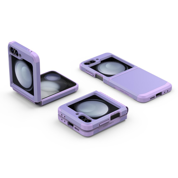 Etui pancerne do Samsung Galaxy Z Flip7 FE / Z Flip6, Armor Shockproof, fioletowe