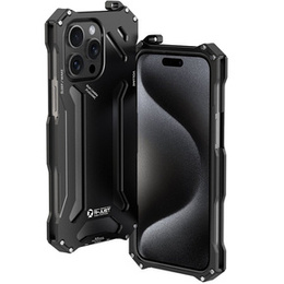 Etui R-JUST do iPhone 15 Pro Max, pancerne Hollow Armour, czarne