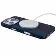 Etui do iPhone 16 Pro Max, Carbon Fiber MagSafe, czarne / niebieskie
