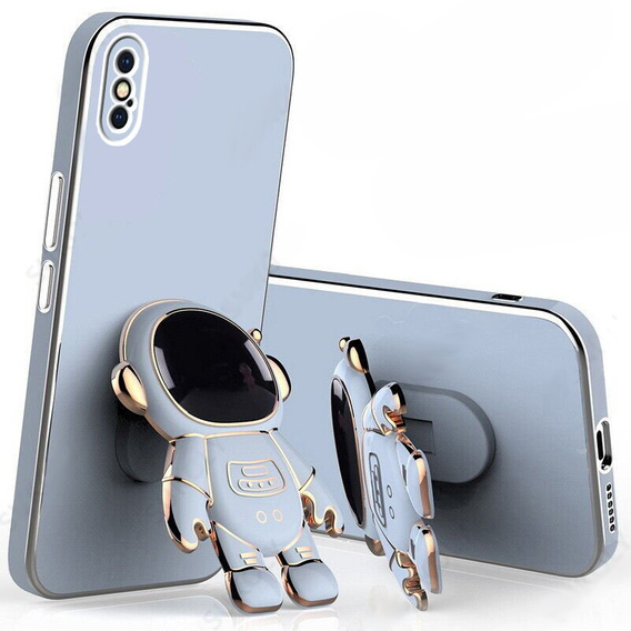 Etui do iPhone X / XS, Astronaut, niebieskie