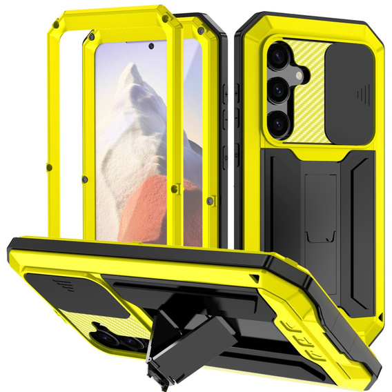 Etui pancerne do Samsung Galaxy S25, R-JUST, żółte