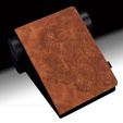 Etui do Xiaomi Redmi Pad SE 11", Flowers, brązowe