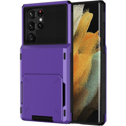 Etui do Samsung Galaxy S24 Ultra, Card Holder, fioletowe