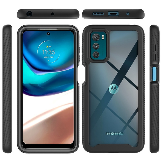 Etui do Motorola Moto G42 4G, Shockproof, z folią, czarne