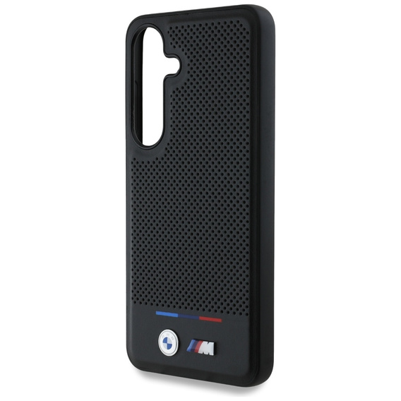 Etui BMW do Galaxy S25, Tricolor Stipe do MagSafe, Czarne