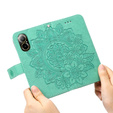 Etui z klapką do Realme C67, Mandala, zielone