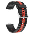 Pasek Silikonowy do Huawei Watch Fit 4 / 4 Pro / 3, Czarny / Czerwony