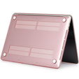 Etui do MacBook Air 13 A2337 M1 A2179 A1932, Hard Case Obudowa, Jasnoróżowe